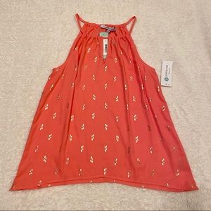 Collective Concepts Krissa Keyhole Halter Blouse